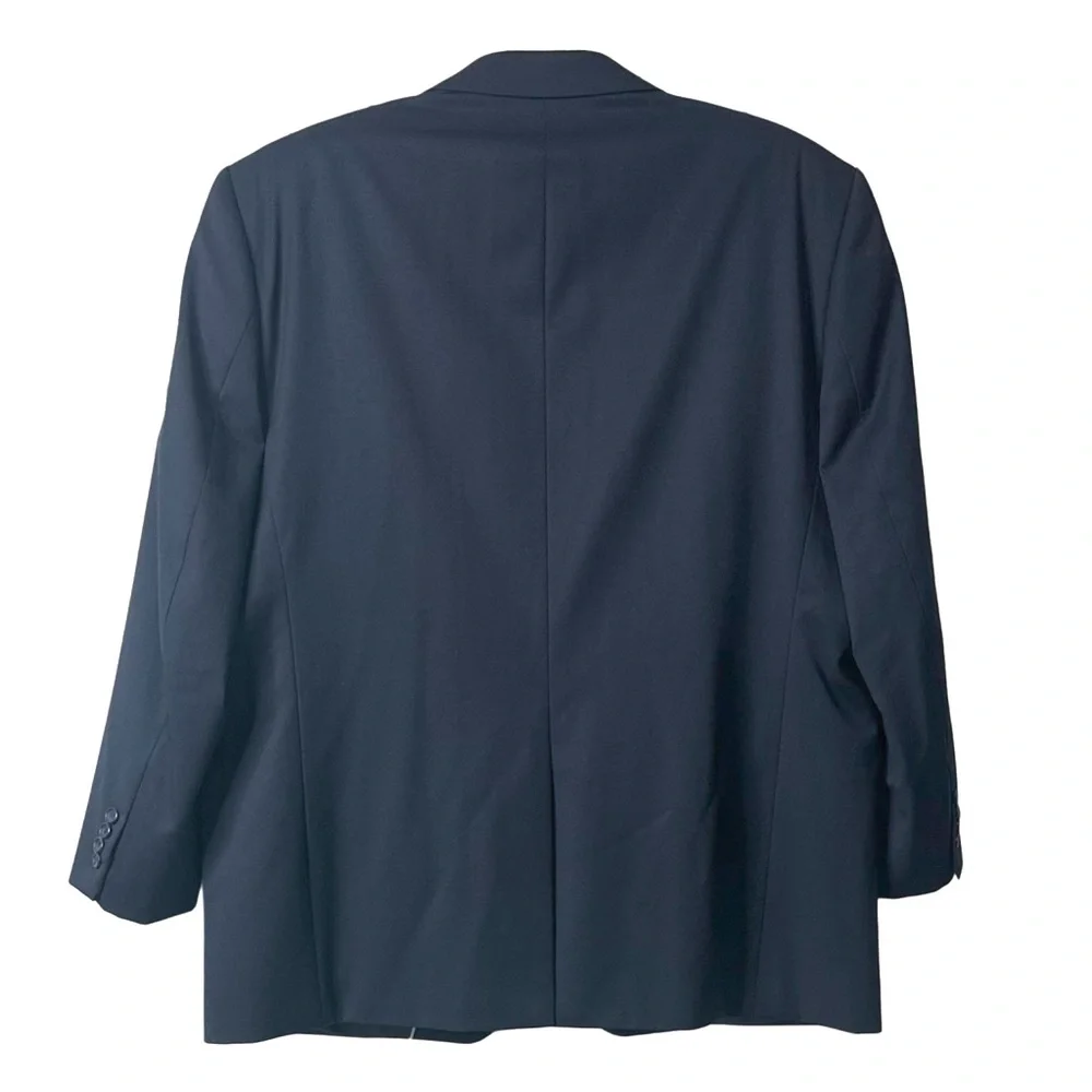 Joseph & Feiss Men's‎ 100% Wool Blazer Jacket Lined Navy Blue Sz 50R